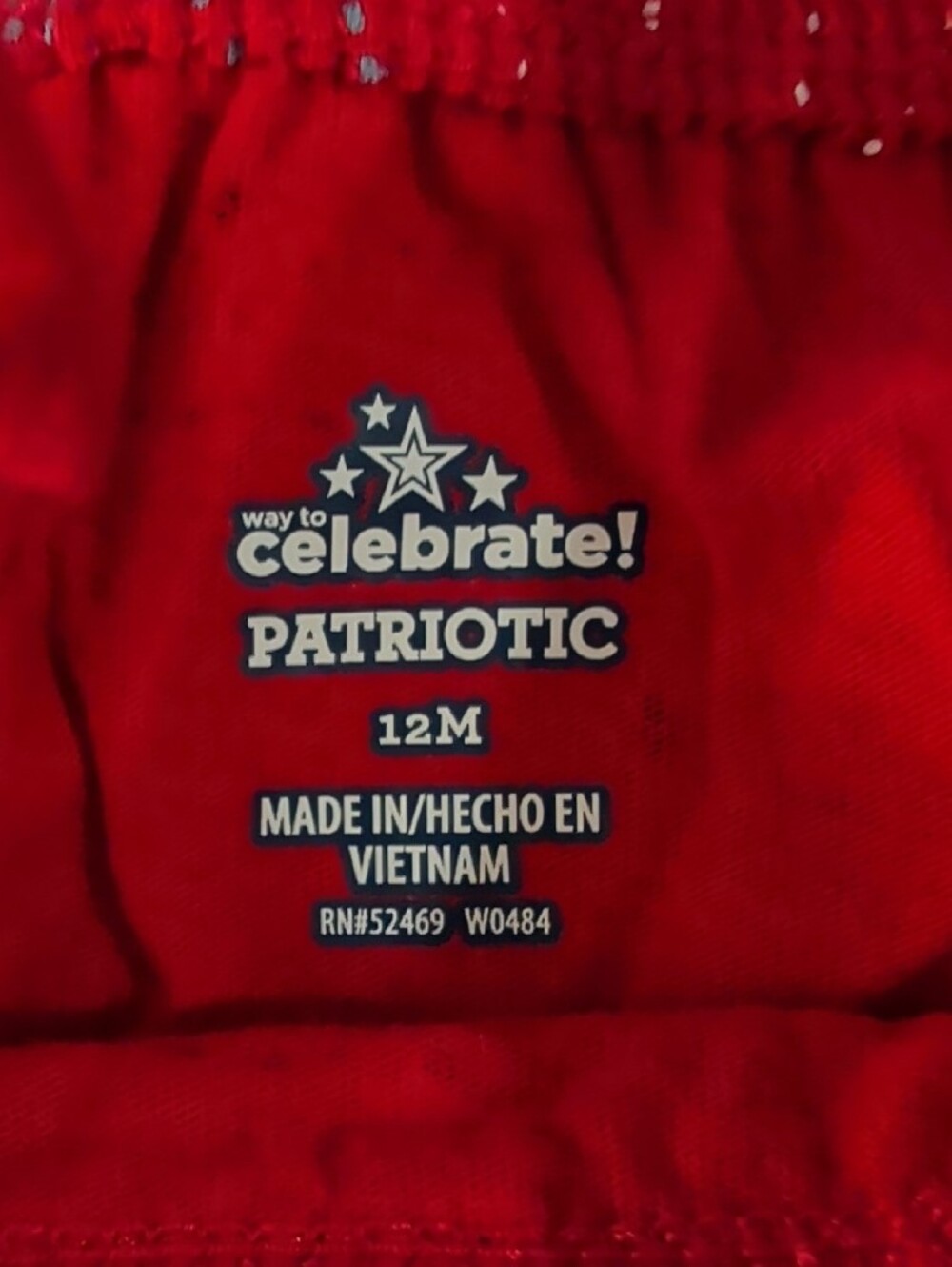Red Girls' Firework Ruffle Romper - Picture 2 of 3